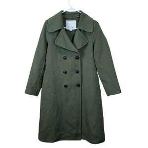 Wish The Label Moss Green Stark Coat Size S Women Outerwear